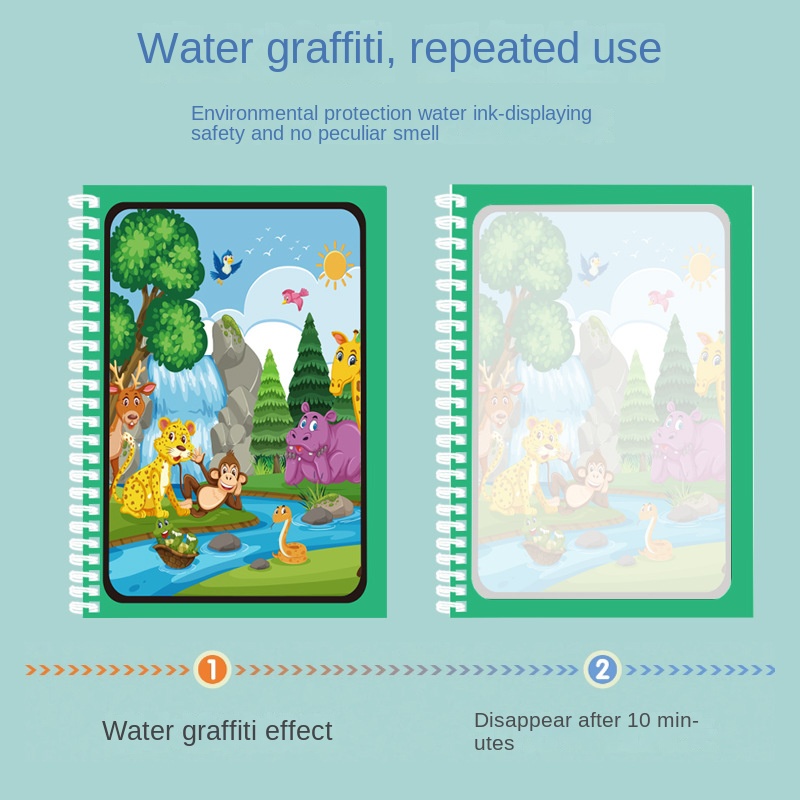 Sihirli Su Çizim Kitabı çocuk  - Reusable Water Magic Coloring Book incelemesi ve fiyatı