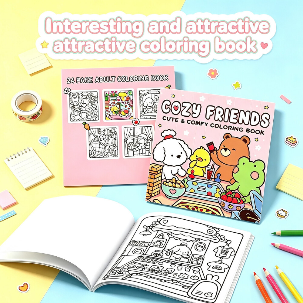 ÇOK İYİ İNDİRİMDE! SEVİMLİ VE  - Adult Coloring Book Stress Relief incelemesi ve fiyatı