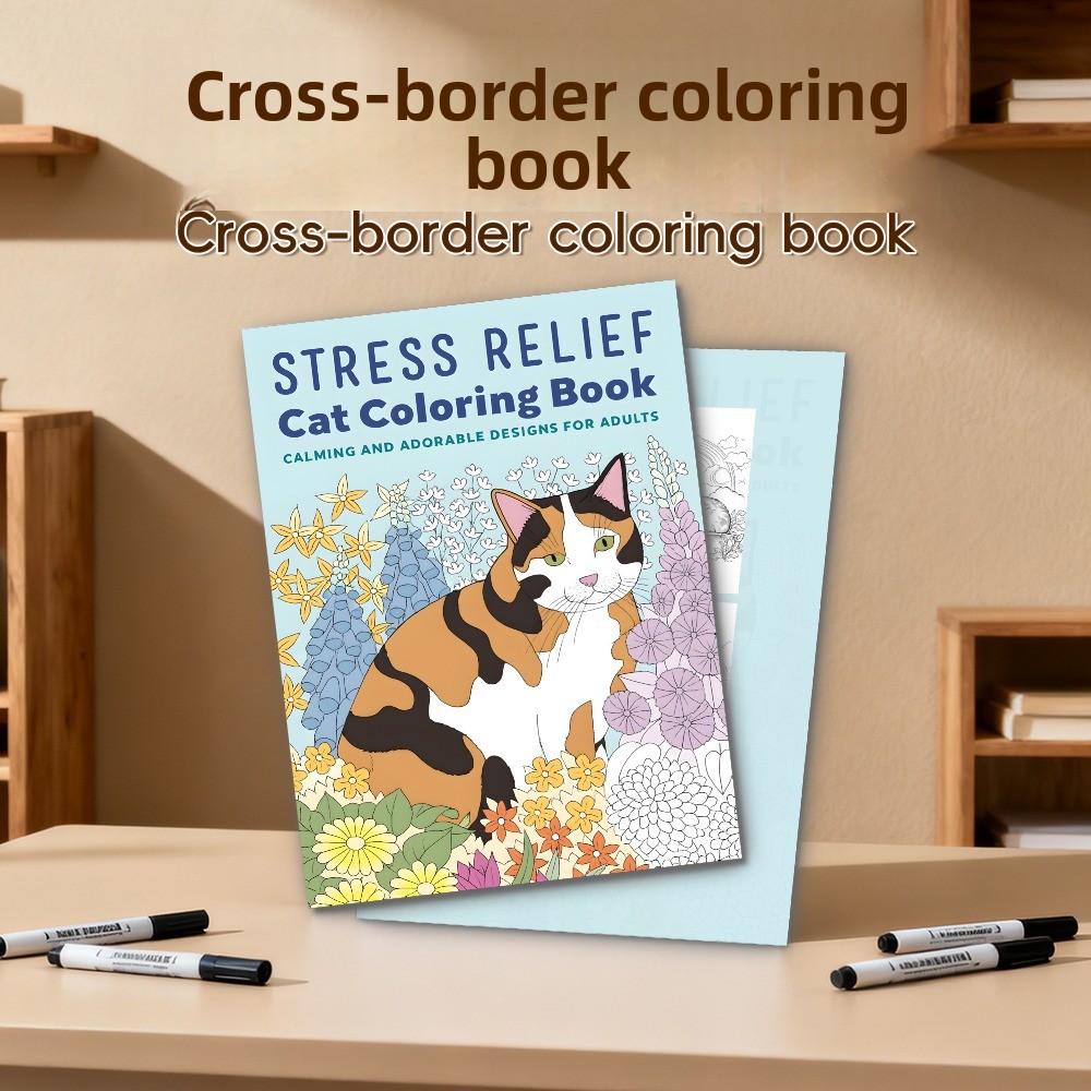 Stres Giderici Kedi Boyama Kit - Adult Coloring Book Stress Relief incelemesi ve fiyatı