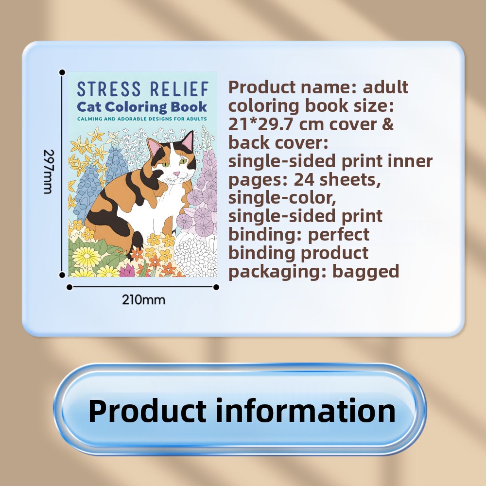 Stres Giderici Kedi Boyama Kit - Adult Coloring Book Stress Relief incelemesi ve fiyatı